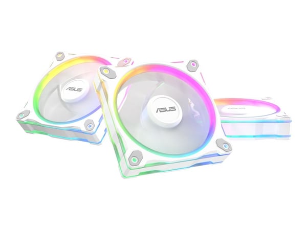 ASUS Prime MR120 - Kabinettvifte - 120 mm - hvit (en pakke 3)