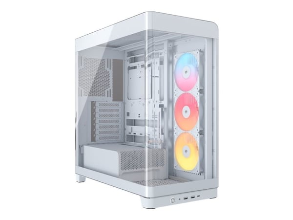 CORSAIR FRAME 4500X RS-R ARGB - Mid tower - utvidet ATX (E-ATX) - sidepanel med vindu (herdet glass) - ingen strømforsyning (ATX) - hvit - USB/lyd