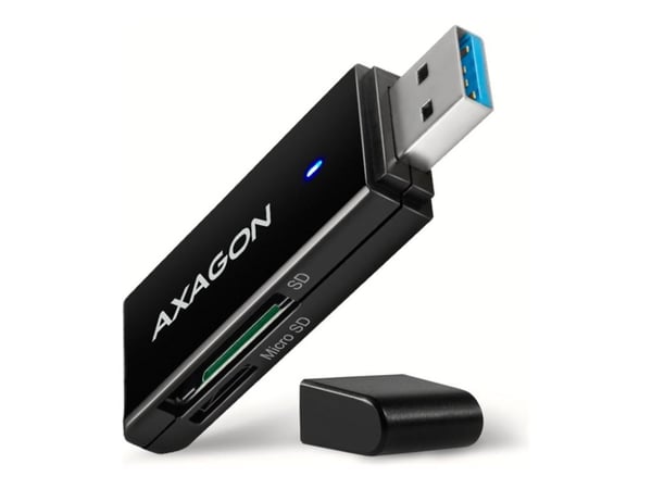 AXAGON CRE-S2N - Kortleser (microSD, SD, microSDHC, microSDXC, miniSD, miniSDHC, MMC, MMCmicro, MMCmobile, RS-MMC, SDHC, SDXC, TransFlash) - USB 3....