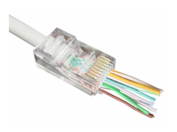 MicroConnect Easy Connector - Nettverkkontakt - RJ-45 (hann) - UTP - CAT 5e - modulær (en pakke 100)