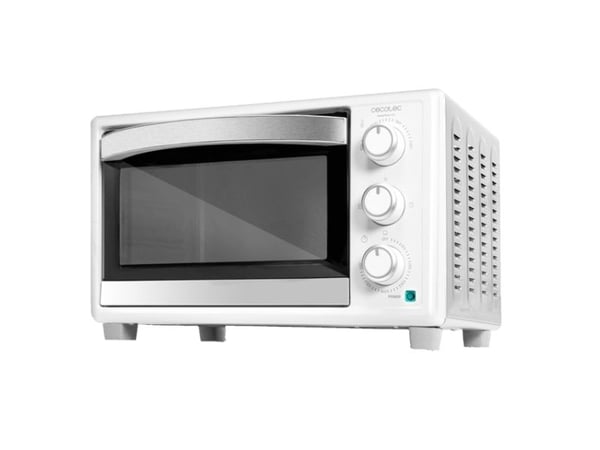 Cecotec Bake&Toast 2300, 23 L, Valkoinen, Pöytämalli, Rotaatio, Mekaaninen, 60 min