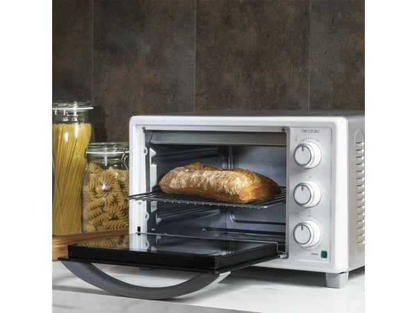 Cecotec Bake&Toast 2300, 23 L, Valkoinen, Pöytämalli, Rotaatio, Mekaaninen, 60 min