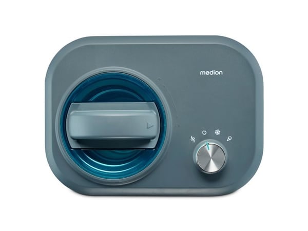 MEDION MD 10169, Glassmaskin med kompressor, 1 l, 1 hoar, Blå, 60 min, Gjuten aluminium