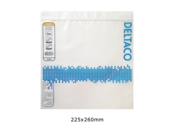 Deltaco GST18 virtajohto, GST18 uros - GST18 naaras, musta, 3m, 3 m, GST18, GST18, 230 V, 16 A