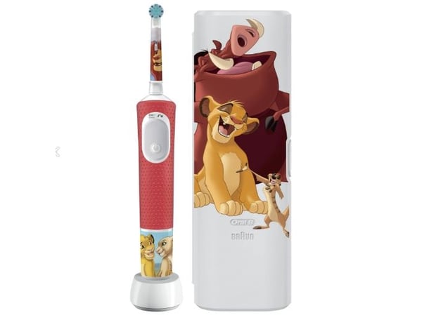 Oral-B Pro Kids elektrisk tannbørste Løve Konge rød