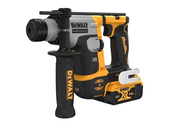 18v xr brushless hammer drill 1.4j, 2x5.0ah trunk, load box