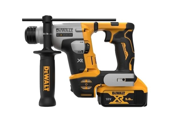 18v xr brushless hammer drill 1.4j, 2x5.0ah trunk, load box