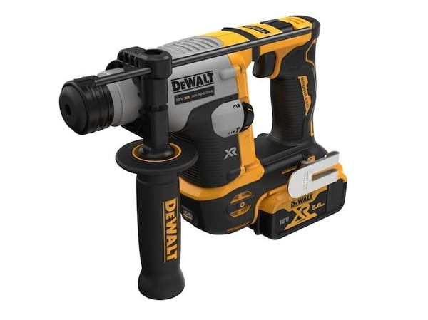 18v xr brushless hammer drill 1.4j, 2x5.0ah trunk, load box