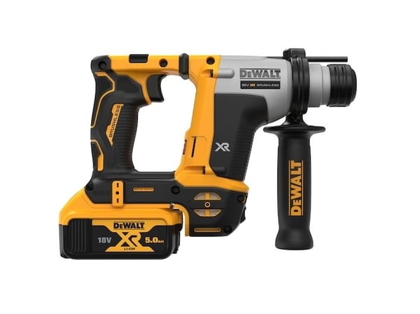 18v xr brushless hammer drill 1.4j, 2x5.0ah trunk, load box
