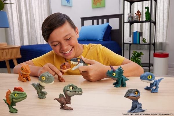 Mattel JURASSIC WORLD MIGHTY LITTLE BITERS Pteranodon, 4 År, Flerfarvet