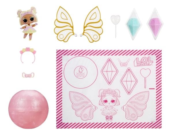 L.O.L. Surprise! Fairy Tots Asst in PDQ, Pieni nukke, Naaras, 4 vuosi/vuosia, Monivärinen
