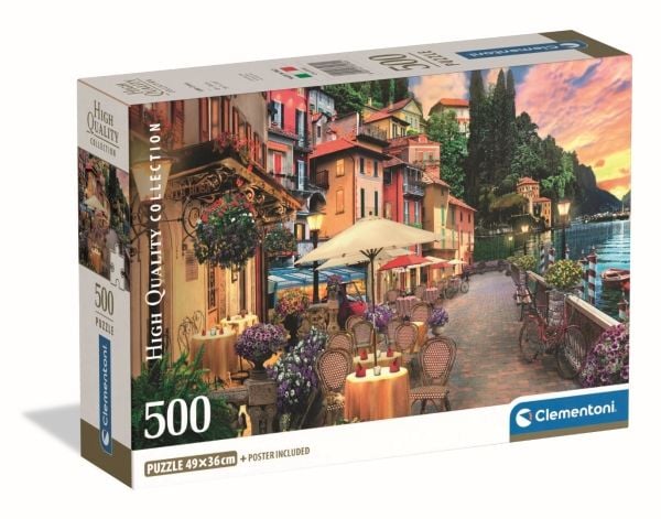 Clementoni 500 pcs CB HQC Lake Como, 14 År