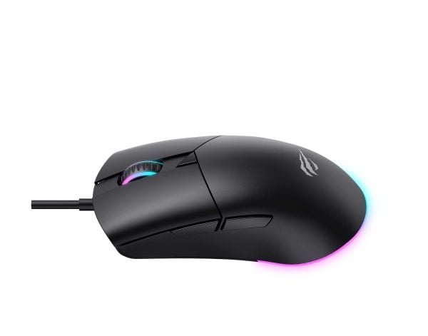 Havit MS1038, Ambidextrous, Optisk, USB Type-A, 8000 DPI, Svart