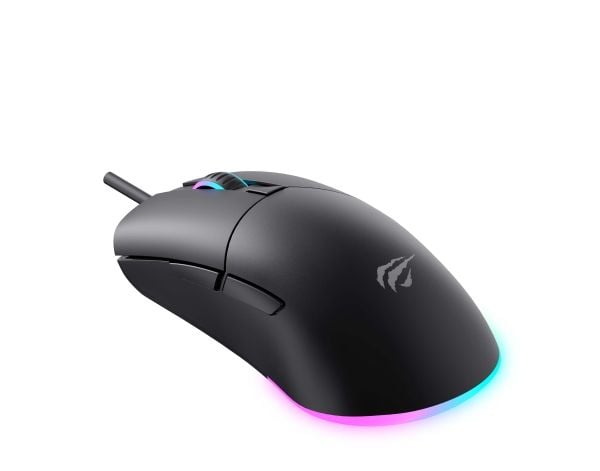 Havit MS1038, Ambidextrous, Optisk, USB Type-A, 8000 DPI, Svart