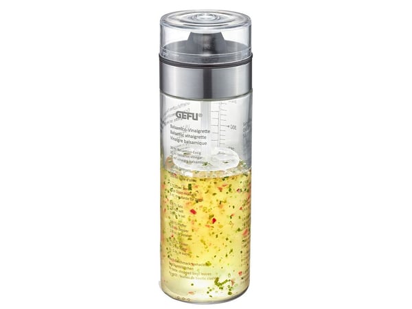 GEFU 14491, Transparent, Glas, Plast, Silikone, Rustfrit stål, 350 ml, 6,7 cm, 204 mm