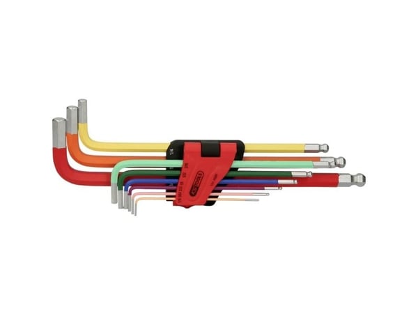 KS Tools 151.4520, 9 stykker, Stål, Kromfarget, DIN ISO 2936, 560 g