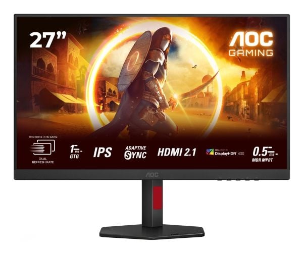 AOC G4 U27G4R, 68,6 cm (27"), 3840 x 2160 pikseliä, 4K Ultra HD, LED, 1 ms, musta, Punainen