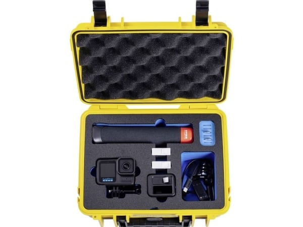 B&W Cases PP.41.GoPro13, Hård veske, Gult, Polypropylen (PP), Skum, Monokromatisk, 4100 l
