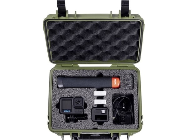 B & W International transportkoffert 4,1 l 270 x 215 x 105 mm bronse-grønn PP.41.BG.GoPro13AP