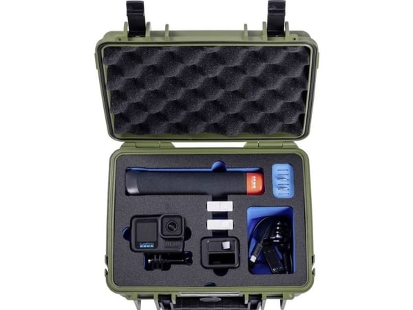 B & W International Koffert 6,6 l (L x B x H) 270 x 215 x 165 mm Bronse-Grønn PP.66.BG.GoPro13