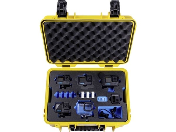 B & W International transportkoffert 16,6 l (L x B x H) 420 x 325 x 180 mm gul PP.166.Y.GoPro13