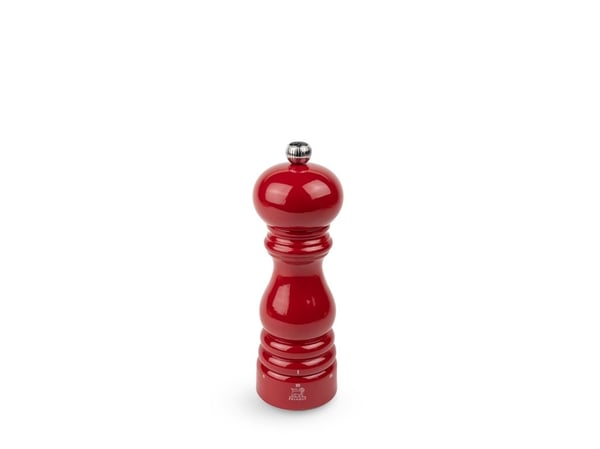 Peugeot Paris u''Select, Pepperkvern, Rød, Tre, Rustfritt stål, 180 mm, Frankrike