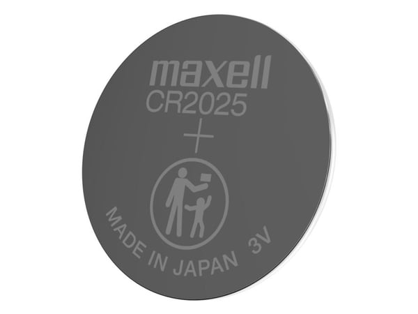 Maxell 12239200, Engangsbatteri, CR2025, Lithium-Manganese Dioxide (LiMnO2), 3 V, 2 stykker, 170 mAh