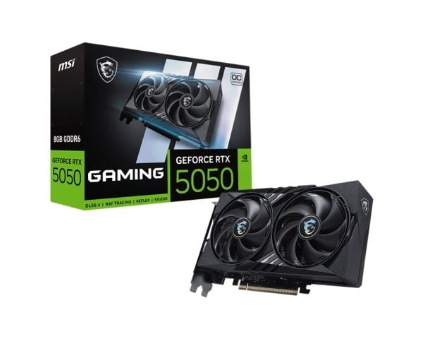 MSI GeForce RTX 5050 8G GAMING OC - Grafikkort - GeForce RTX 5050 - 8 GB GDDR6 - PCIe 5.0 x16 - HDMI, 3 x DisplayPort