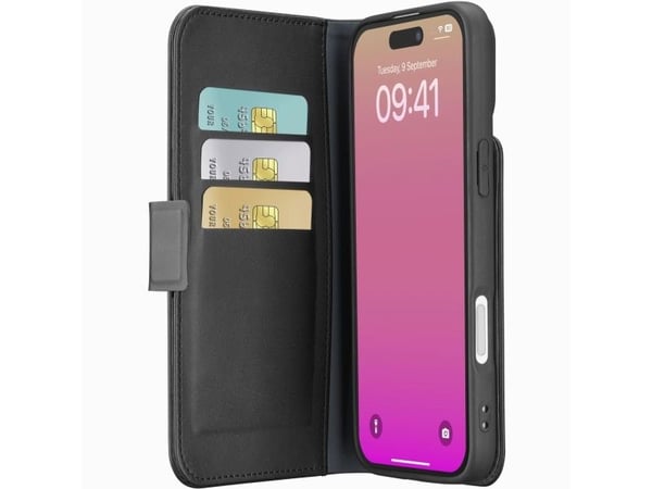 Cellularline Book Agenda, Folio, Apple, iPhone 17, 16 cm (6.3"), Svart