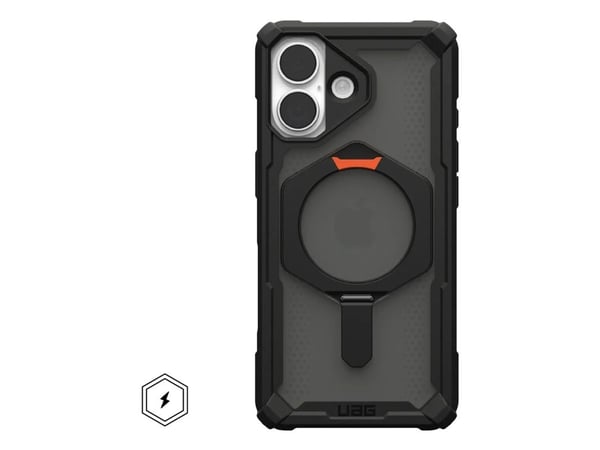 Urban Armor Gear 114526114097, Suojus, Apple, iPhone 17, 16 cm (6.3"), musta, Oranssi