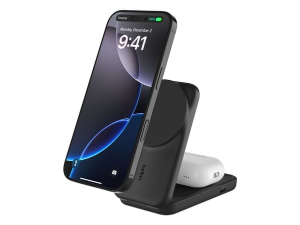 Belkin Qi2, Sisätila, USB, Langaton lataaminen, 1,5 m, musta