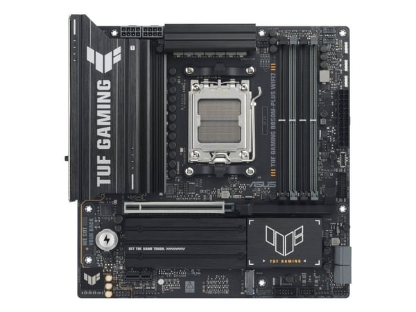 ASUS TUF GAMING B850M-PLUS WIFI7 - Hovedkort - micro ATX - Socket AM5 - AMD B850 Chipset - USB-C 3.2 Gen 2x2, USB 3.2 Gen 2, USB 3.2 Gen 1, USB-C 3...