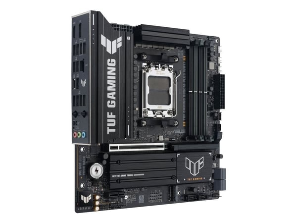 ASUS TUF GAMING B850M-PLUS WIFI7 - Hovedkort - micro ATX - Socket AM5 - AMD B850 Chipset - USB-C 3.2 Gen 2x2, USB 3.2 Gen 2, USB 3.2 Gen 1, USB-C 3...