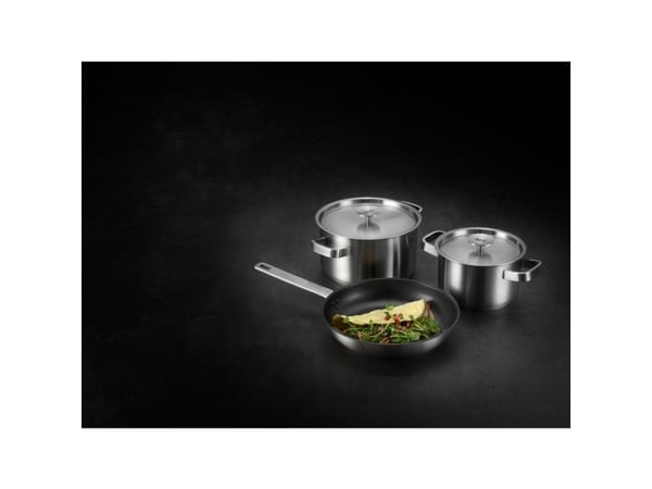 AEG A3SS, Rustfritt stål, Rustfritt stål, Rustfritt stål, Rustfritt stål, Rustfritt stål, Keramikk, Gass, Halogen, Induksjon, Forseglet plate