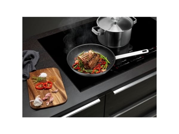 AEG A3SS, Rustfritt stål, Rustfritt stål, Rustfritt stål, Rustfritt stål, Rustfritt stål, Keramikk, Gass, Halogen, Induksjon, Forseglet plate