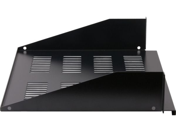 Rockstable RS19-FH20, Rackhylle, Sort, Stål, 20 kg, 2U, Oval