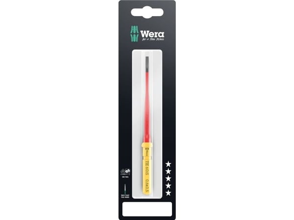 Wera Kraftform Kompakt VDE 60 iS 0,6x3,5x157 mm TIE SB Sähköasentaja Kærv Vaihdettava terä 3,5 mm
