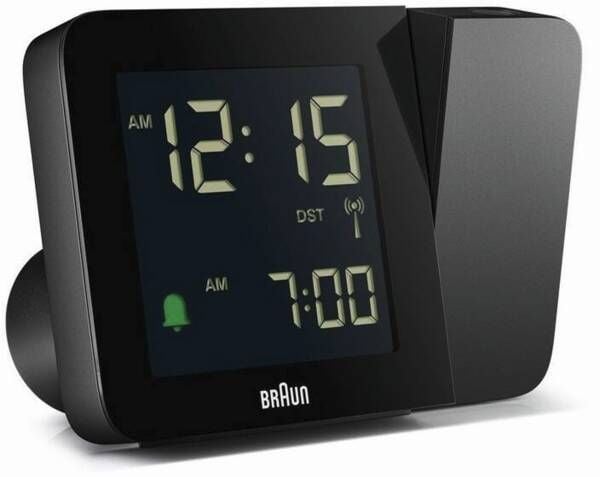 Braun 67160, Digital vekkerklokke, Rektangel, Sort, 24 timers, Tid, AC