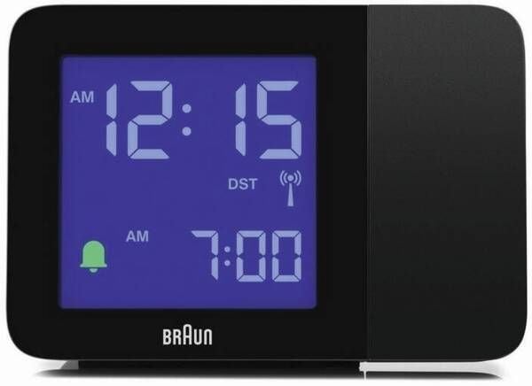 Braun 67160, Digital vekkerklokke, Rektangel, Sort, 24 timers, Tid, AC