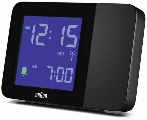 Braun 67160, Digital vekkerklokke, Rektangel, Sort, 24 timers, Tid, AC