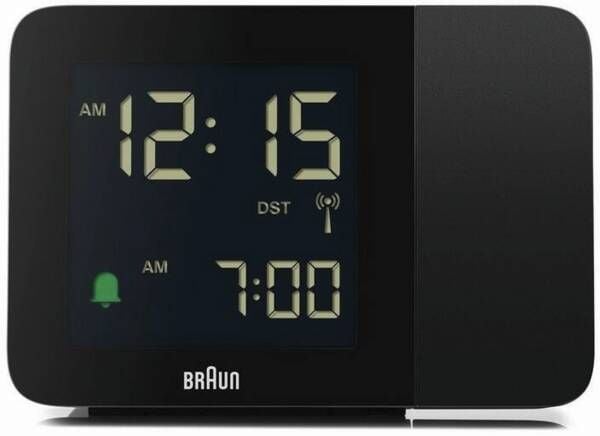 Braun 67160, Digital vekkerklokke, Rektangel, Sort, 24 timers, Tid, AC