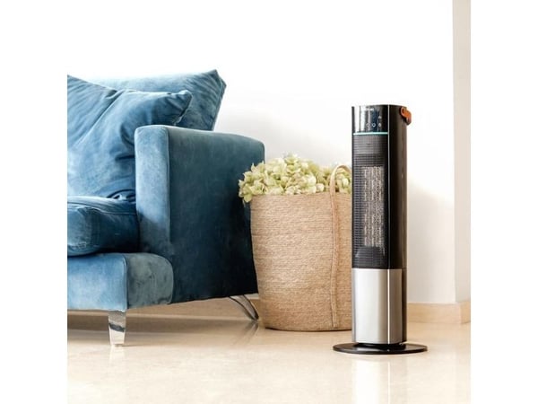 Cecotec 08280, Fan electric space heater, Ceramic, Indoor, Floor, Black, Touch