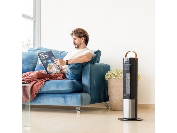 Cecotec 08280, Fan electric space heater, Ceramic, Indoor, Floor, Black, Touch