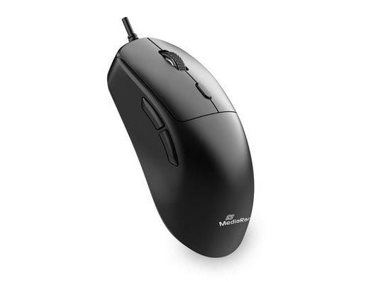 MediaRange - Mus - ergonomisk - with scroll-wheel, dpi and thumb buttons, 800 - 2400 dpi, 1.5 m - høyrehendt - optisk - 6 knapper - kablet - USB-C ...