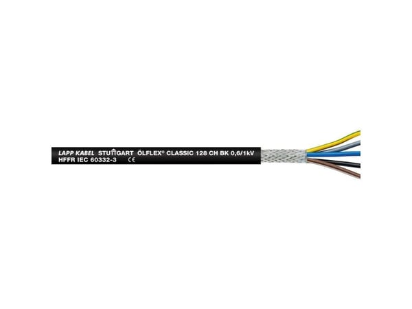 Lapp 1123560, 50 m, Sort, 76 kg/km, 181 kg/km, 4000 V, 0,739 mH/km