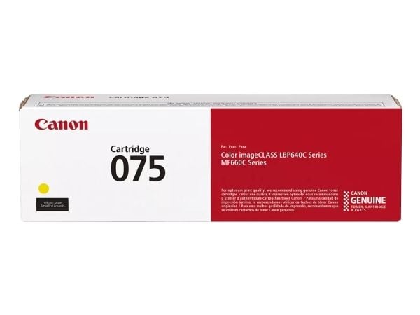 Canon 075 - Gul - original - boks - tonerpatron - for imageCLASS LBP646Cdw, LBP647Cdw, MF662Cdw, MF663Cdw, MF665Cdw