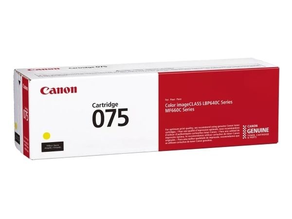 Canon 075 - Gul - original - boks - tonerpatron - for imageCLASS LBP646Cdw, LBP647Cdw, MF662Cdw, MF663Cdw, MF665Cdw