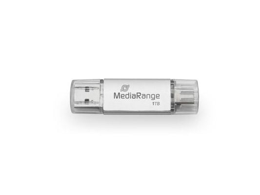 MediaRange USB-minne 3.2 Gen 1 USB-A och USB-C, 1 TB silver