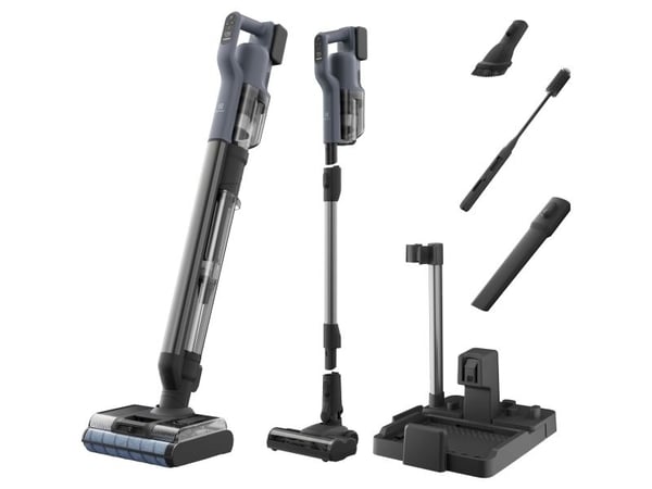 Electrolux EW82U2DB, 3-i-1 stavstøvsuger, Uten pose, Blå, Blu Denim Chiaro, 0,65 l, 0,57 l