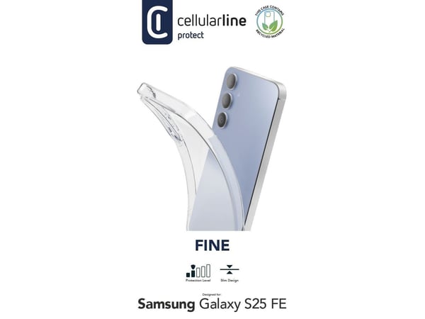 Cellularline FINECGALS25FET, Etui, Samsung, Gjennomsiktig